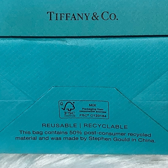 Authentic Tiffany & Co. Gift Bag 6" x 5" x 3" - Picture 8 of 8